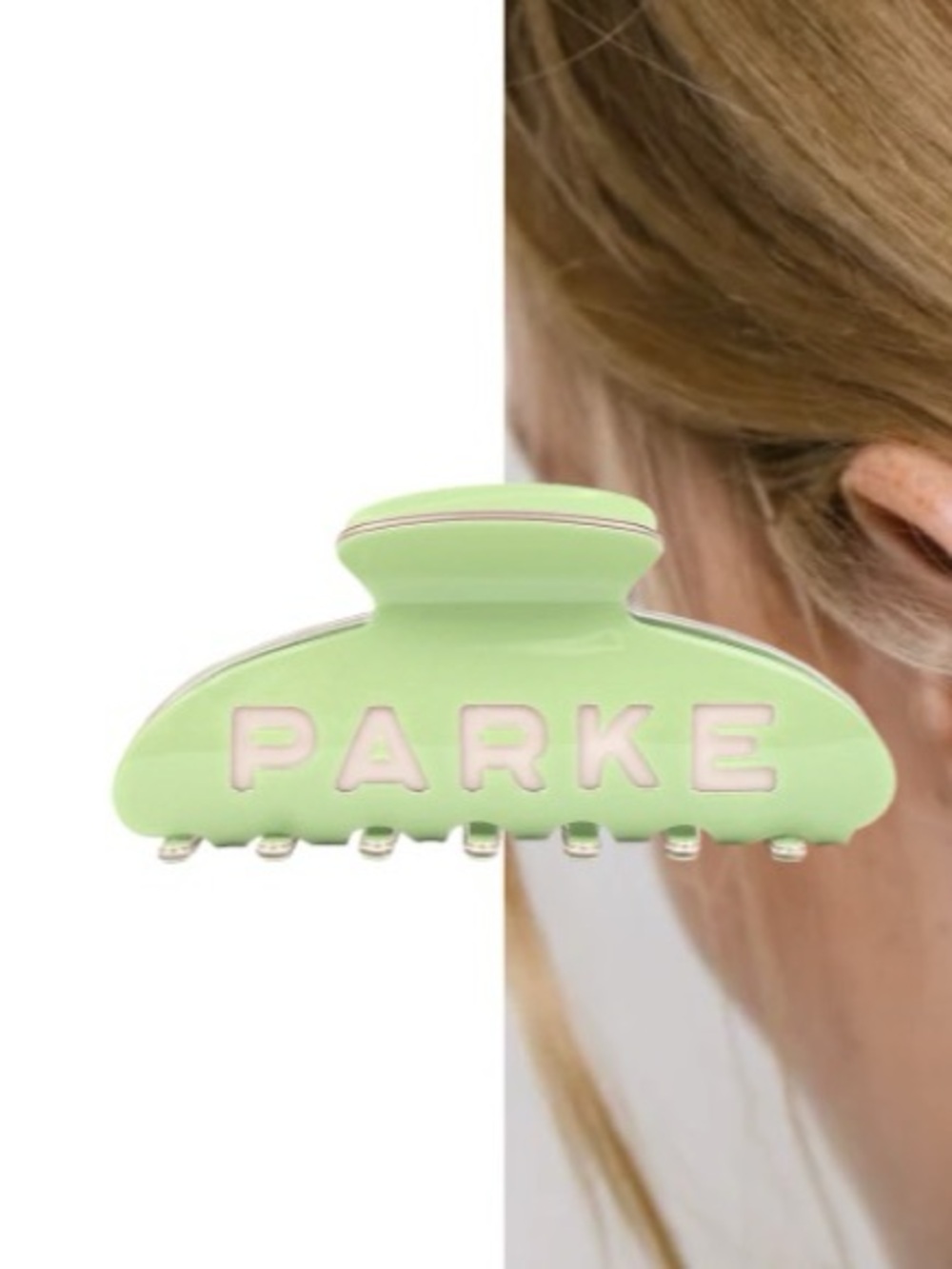 NWT Parke Matcha and pink Hair Clips Set for Women
